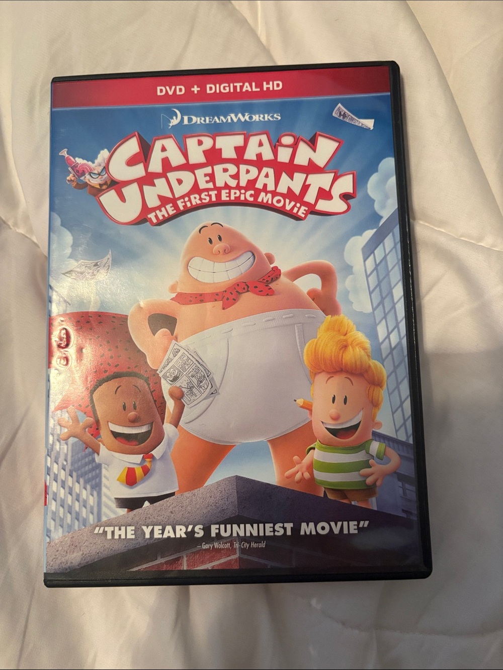 DreamWorks Captain Underpants DVD - Blue, Red, White